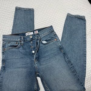 Redone jeans button fly